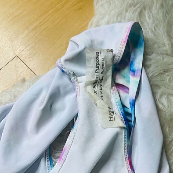 Watercolor ruffled two-piece tank and bikini set swimsuit size XL - Picture 13 of 13